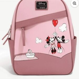 Disney Pink and Red Minnie Mouse Backpack